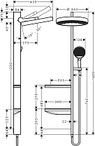 Душевая стойка Hansgrohe Rainfinity Showerpipe 360 26842000 хром