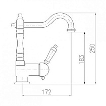 Смеситель для кухни Rav Slezak Labe L508.5/8CMAT черный матовый