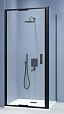 Душевой уголок RGW Stilvol SV-145B (SV-05B + Z-050-2B) 100x70 прозрачное, черный 703214507-14