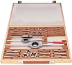 Набор метчиков и плашек Bucovice Tools M1-DIN M3-M12, HSS, 34пр 340128