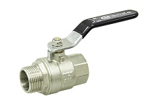 Шаровой кран для воды ONDO 3/4", г/ш, рычаг, никель ONFMH034