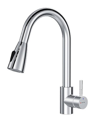 Смеситель для кухни Am.Pm X-Joy S F85B07500 выдвижной излив, хром