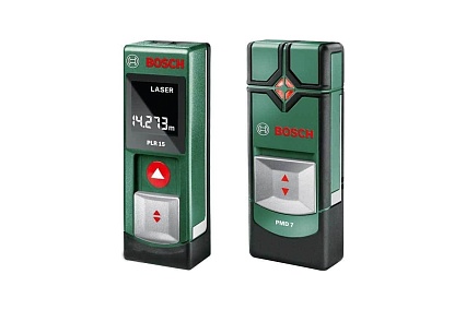 Лазерный дальномер Bosch PLR 15 + детектор PMD 7 0.603.672.002