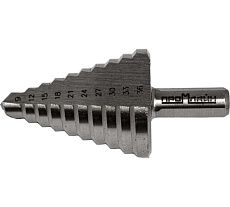 Сверло ступенчатое по металлу 9-36 мм, HSS, с рабочей частью из металла, 10 ступеней Промлайн ПЛ080602_z024