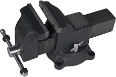 Профессиональные слесарные тиски Wiederkraft поворотные, с наковальней, 200 мм WDK-BV200