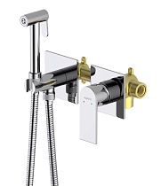 Смеситель Aquatek Лира AQ1420CR с гигиеническим душем, хром