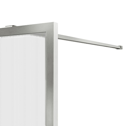 Душевая перегородка Vincea Волк-Ин (Walk-In) VSW-1HP100FLBN 100x200 брашированный никель, рифленое