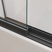 Шторка для ванны Cezares SLIDER-FIX-VF-11-90/150-C-NERO 90x150 прозрачная, черный матовый