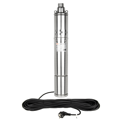 Винтовой насос JEMIX 3,5-QGB-1-40M Ø 89 мм (3.5"), кабель 25 м, мощность 370 Вт, макс. напор 95 м, ном. напор 40 м, при 1.2 куб.м/ч, встроенный блок управления, болты крепления корпуса нержавеющая сталь ВН-3,5-95-27