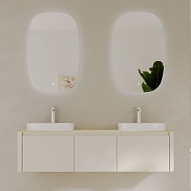 Мебель для ванной Black&White Universe U916.1600-2 Double 160 см, бежевый, две раковины