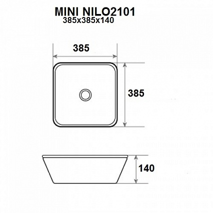 Раковина Nilo Mini 2101 38.5 см