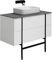 Мебель для ванной Allen Brau Reality 100 см со столешницей, white matt