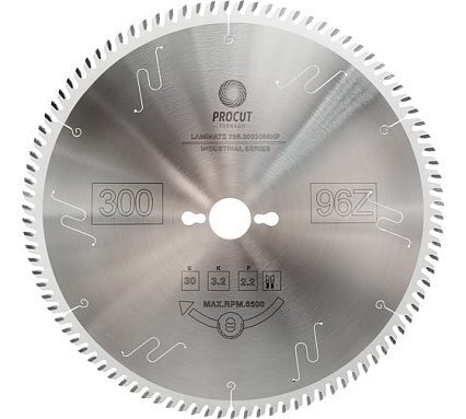 Диск пильный для ламината МДФ Усиленная HP (300x30x3.2/2.2 мм; Z=96) PROCUT 755.3003096HP
