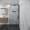 Душевая перегородка Niagara Eco NG-551-70BLACK 70x190 стекло прозрачное, черный