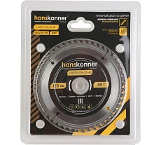 Пильный диск по дереву Hanskonner ArmorPiercing 125x22мм, 48 зубьев H9025-125-22-48
