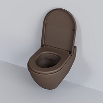 Крышка-сиденье Ambassador Nord 132T20601 толстое, коричневый матовый