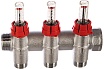 Запорный коллектор с расходомерами FAR 1", 3 отвода М24х19 FK 3970 C103