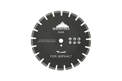 Диск алмазный по асфальту 350 мм Vertextools май.41