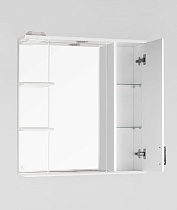 Зеркальный шкаф Style Line Олеандр-2 75 см белый