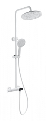 Душевая стойка Wonzon&Woghand Muse Corno WW-B2091-A-MW термостат, белый матовый