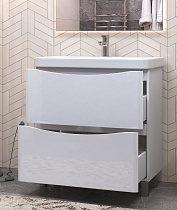 Мебель для ванной Vigo Glem 80 см напольная, белый