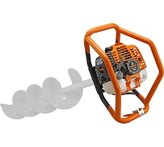 Мотобур AG- 55/000 1400Вт/1,9лс, без шнека, d пос=20мм, 52см.куб. усилен.рама(30шт/пал) Carver 01.003.00097