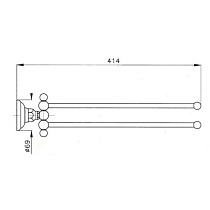 Полотенцедержатель Nicolazzi Classica 1482BZ