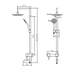 Душевая стойка Dorff Logic D0703000SS нержавеющая сталь