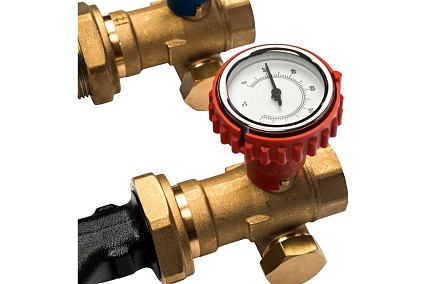 Насосная группа с 3-х ходовым приводным смесителем (1", с насосом Grundfos UPSO 25-65) STOUT SDG-0007-002502