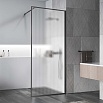 Душевая перегородка Vincea Волк-Ин (Walk-In) VSW-1HP110FLGM 110x200 вороненая сталь, рифленое