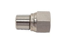 Резьбовой адаптер A-Flow SS316, 1/2&quot; Male NPT, вращающаяся M20x1.5 FASH-MRF-8N-20M