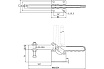 Зажим с горизонтальной рукоятью HS CLAMP HS-204-GBLH