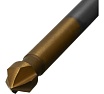 Зенковка конусная под М3, HSS, по металлу, цилиндрический хвостовик Denzel 72301