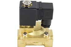 Электромагнитный клапан DN.ru VS2W-400V-PU-NC Ду25 Ру10 латунь, пилотный VITON 24В DC D130-01528