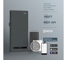 Вентиляционный прибор Vakio WINDOW SMART Space Gray 20569