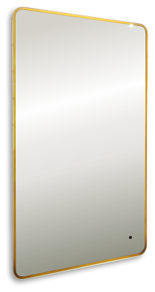 Зеркало Art&Max Siena S 60x100 с подсветкой, золото AM-SieS-600-1000-DS-F-Gold