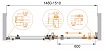 Душевая дверь Cezares Stylus STYLUS-O-M-BF-1-150-C-Cr 150x195 прозрачная
