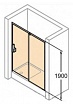 Душевая дверь Huppe X1 140x190 серебро/прозрачная