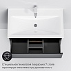 Тумба с раковиной Am.Pm X-Joy 80 см подвесная, черный матовый
