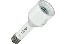 Алмазная коронка по керамограниту 10 мм, M14 на УШМ Diamond Industrial DIDKVP10M14