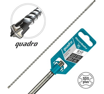 Бур Quadro (12x800 мм; SDS-plus) RENNBOHR 511280