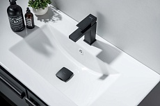 Донный клапан Aquatek AQ6004MB с переливом, Click-clack, черный матовый