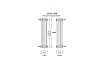 Трубчатый радиатор Zehnder Charleston 3180/10/№1270/RAL 9016, 3/4