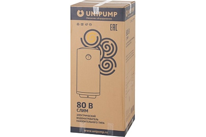 Водонагреватель UNIPUMP СЛИМ 80 В накопительного типа, вертикальный 15767