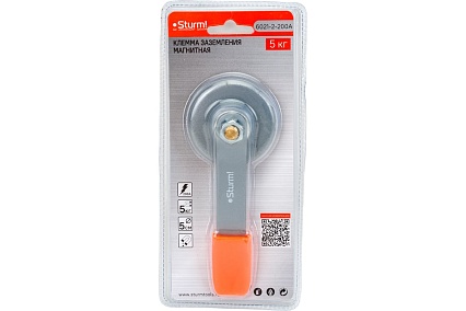 Клемма заземления магнитная (50 мм; 200 А) Sturm 6021-2-200A