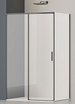 Душевой уголок Vincea Софт 2 (Soft 2) VSR-3SO29010CLGM 100x90 вороненая сталь, прозрачное