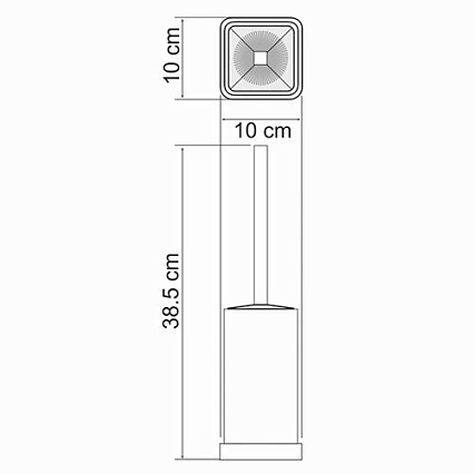 Ерш напольный WasserKRAFT K-1037 белый/хром