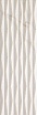 Плитка Fap Ceramiche Roma Fold Glitter Calacatta Inserto 25x75 см, fLT9