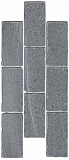 Бордюр Kerama Marazzi Роверелла серый мозаичный 14.7х34.5 см, BR023