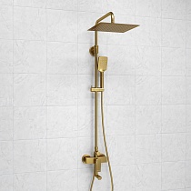 Душевая стойка WasserKRAFT A155.260.201.BG матовое золото